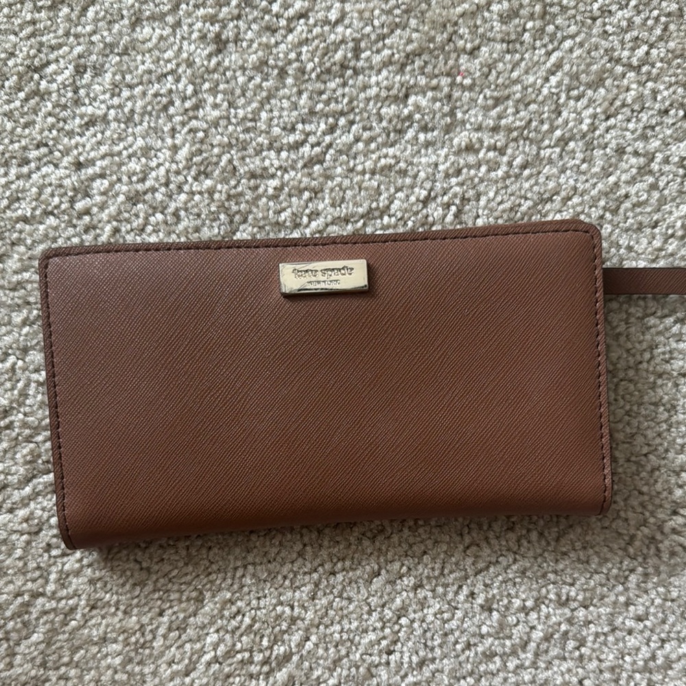 Kate Spade Chestnut Leather Clutch
